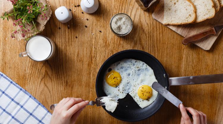 breakfast flatlay