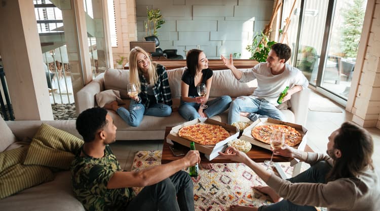 young people hanging out