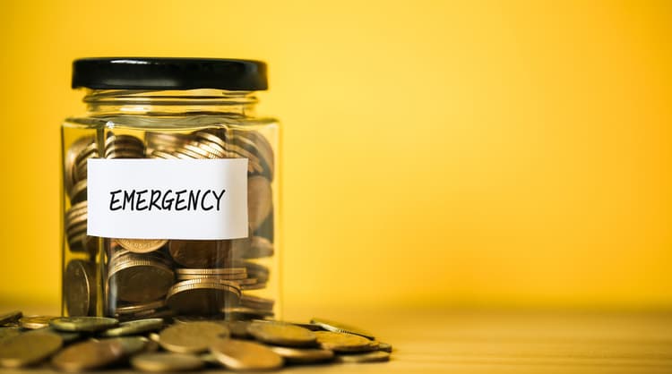 emergency fund money jar