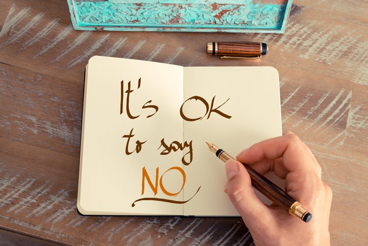 it's ok to say no concept