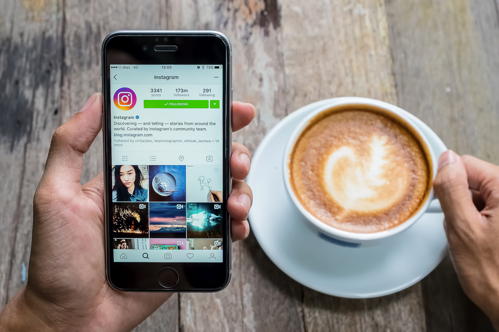 instagram and coffee