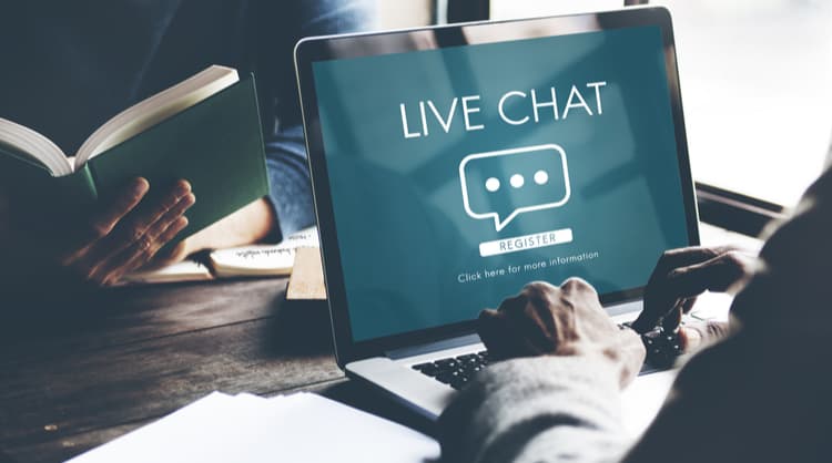 live chat concept