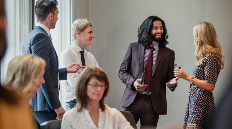 business people networking with each other