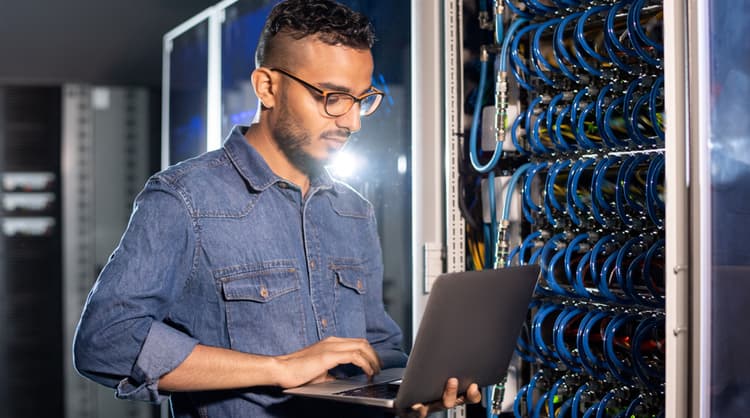 computer engineer at work